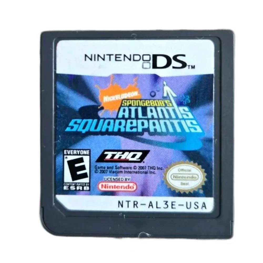 SpongeBob's Atlantis SquarePantis Nintendo DS 3DS (Cartridge Only) Tested